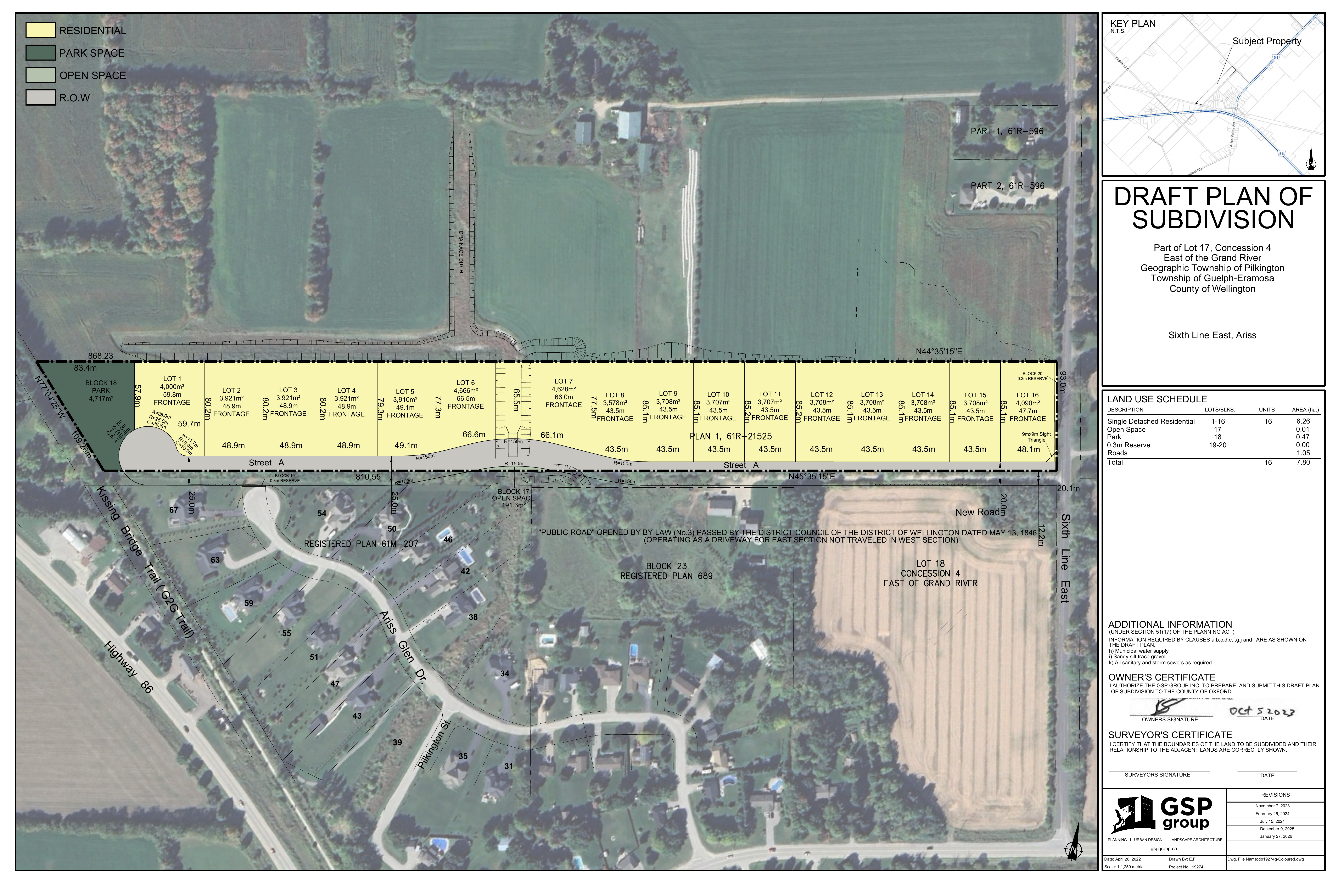 Bridge Haven Estates site plan